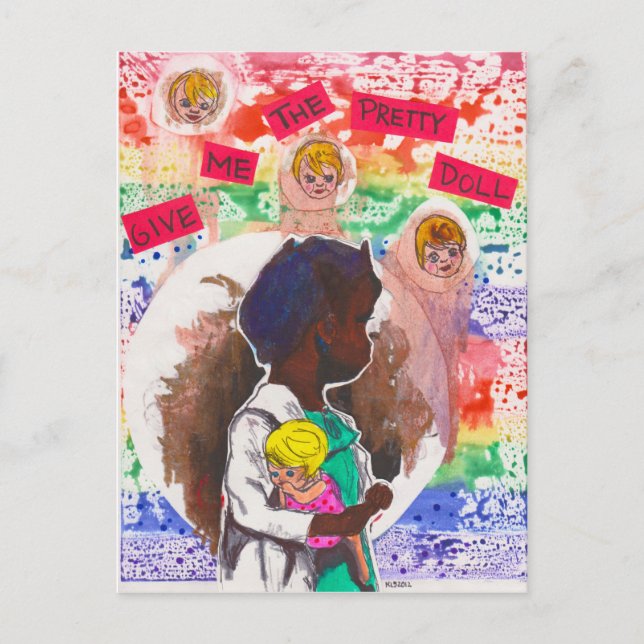 Ge mig Söt Doll Postcard Vykort (Framsida)