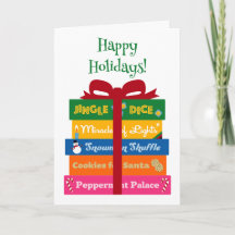 Ge mig spel för semestern kort