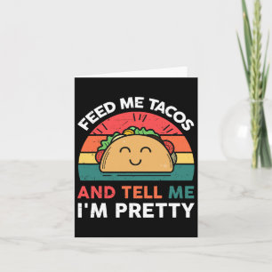 Ge mig taco-tröja barn kvinnor mexikanska tisdag k kort