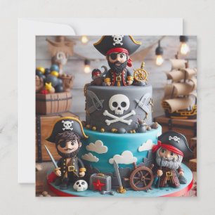 GE MIG TILEERS PIRATER THEMED BIRTHDAY CAKE INBJUDNINGAR