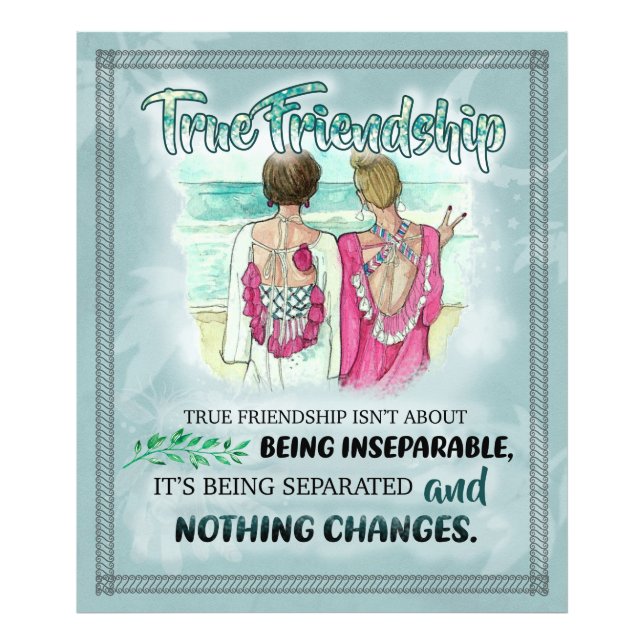 Ge mig till min bästa vän | Bästa vän-gåva Fototryck (Framsidan)