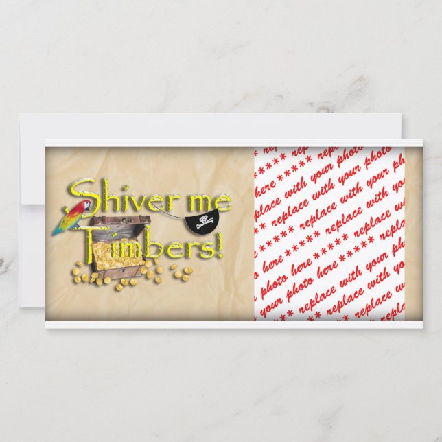 GE MIG TIMMAR! Text med Pirat Chest (Framsida)