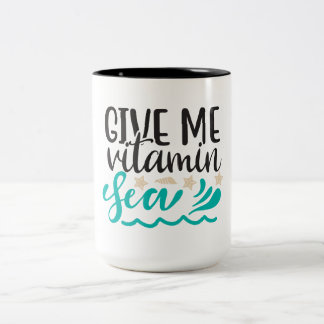 Ge Mig Vitamin Hav Två-Tonad Mugg