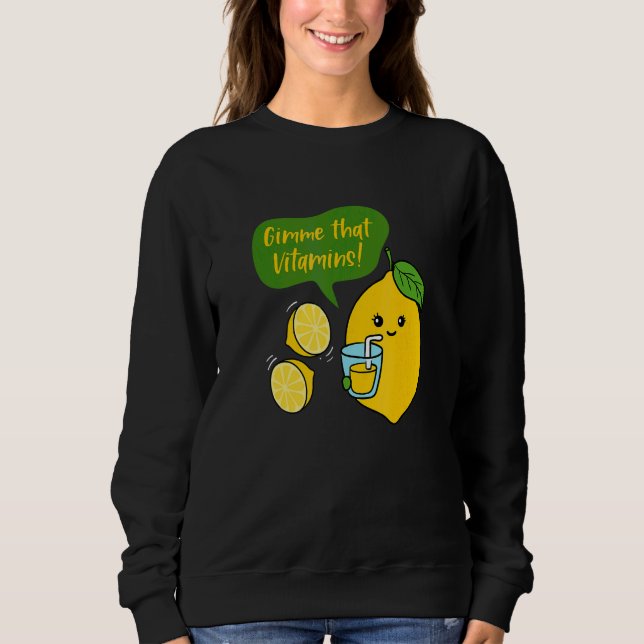 Ge mig vitaminer Citronjuice Lemonad Sommar T Shirt (Framsida)