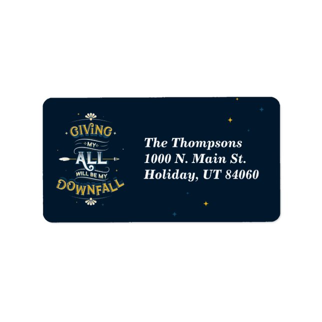 Ge Mina alla/Returetiketter Adressetikett (Framsidan)