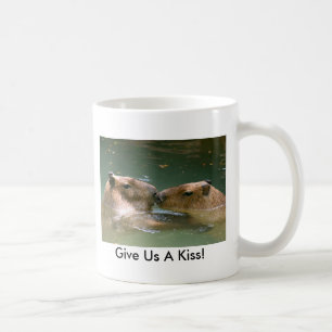 Ge oss en kyss! kaffemugg
