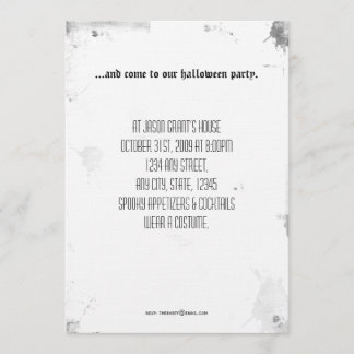 Ge oss en underteckna av din närvaro Halloween Inbjudningar
