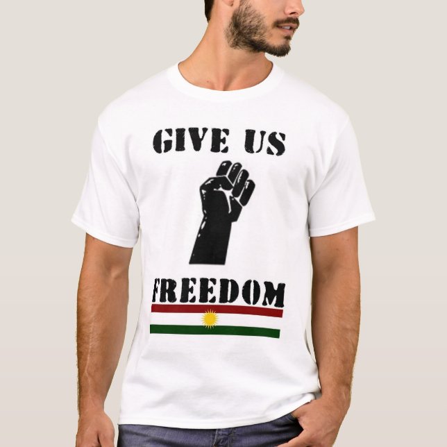 Ge oss frihet tee shirt (Framsida)