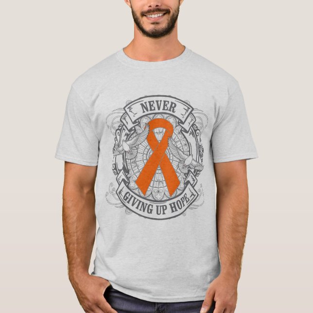 Ge övre hopp 2 för COPD aldrig T-shirt (Framsida)