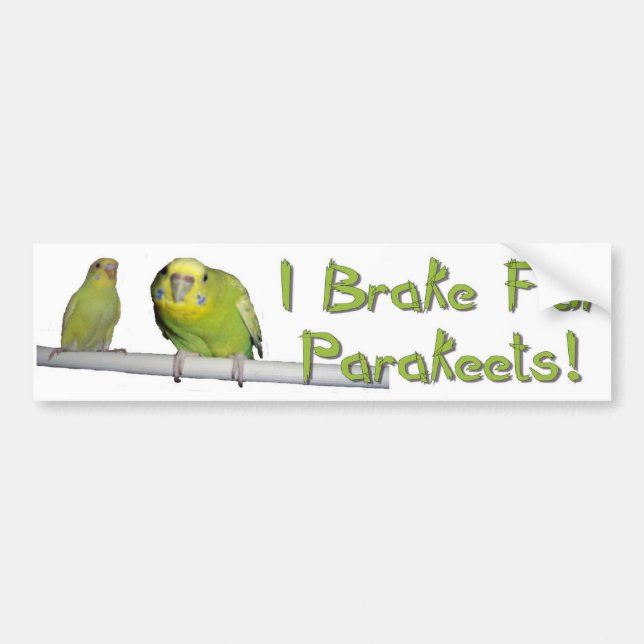 Ge parakiter en bromsa bildekal (Framsidan)