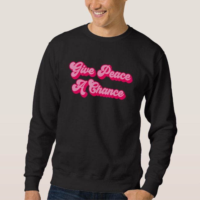 Ge Peace A Chance 2 Lång Ärmad Tröja (Framsida)