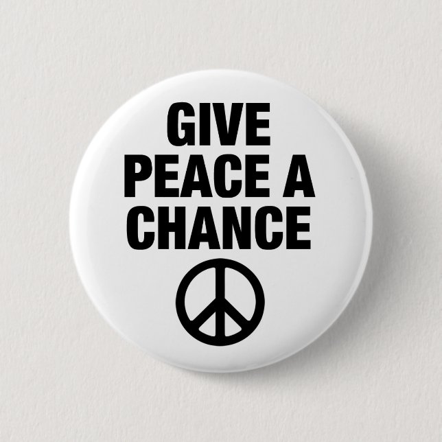 Ge Peace A Chance Knapp (Framsida)