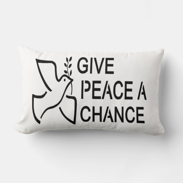 GE PEACE A CHANCE LUMBARKUDDE (Framsida)