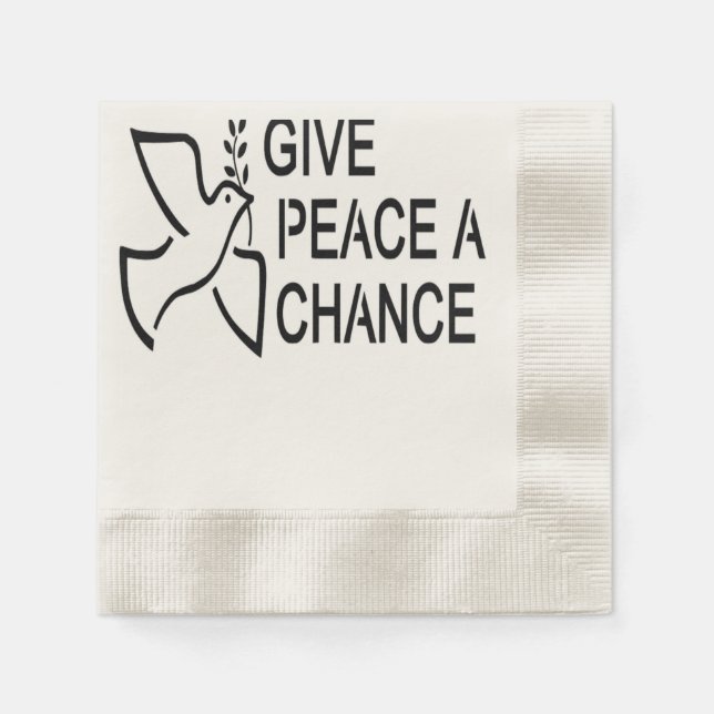 GE PEACE A CHANCE PAPPERSSERVETT (Framsidan)