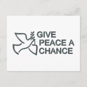 Ge Peace A Chance Vykort