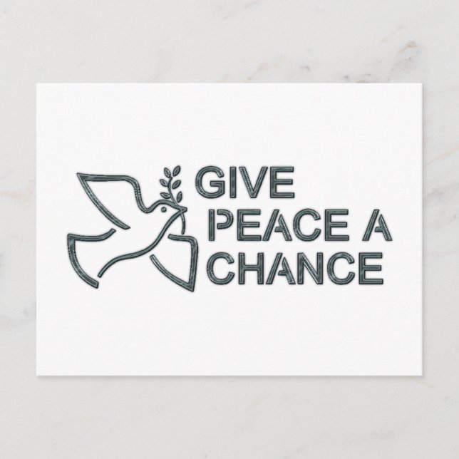 Ge Peace A Chance Vykort (Framsida)