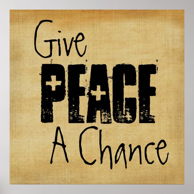 Ge Peace A-chansen Poster (Framsidan)