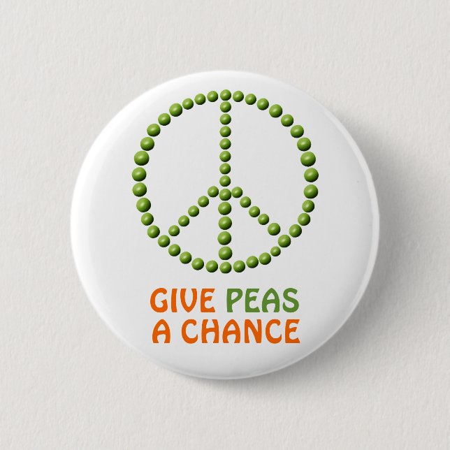 Ge Peas a Chance Button Knapp (Framsida)