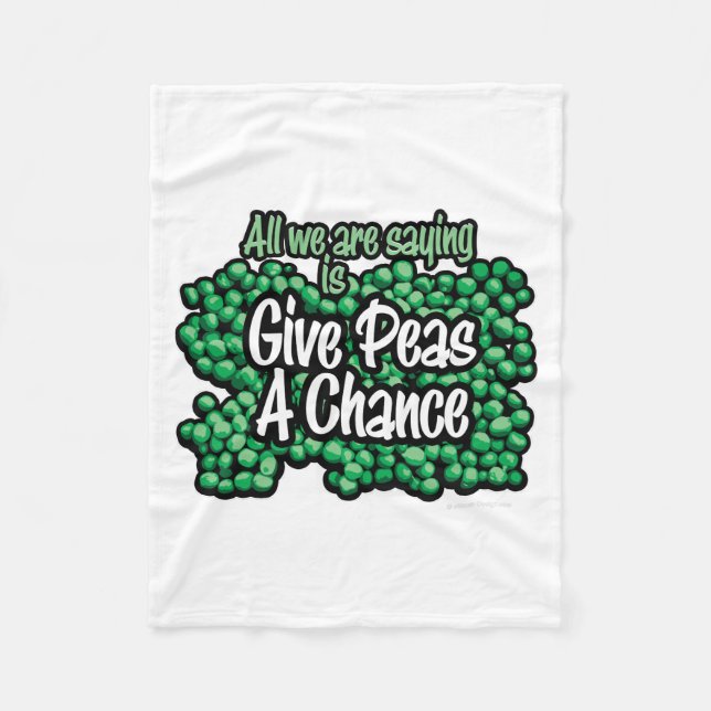 Ge Peas A Chance Fleecefilt (Framsidan)