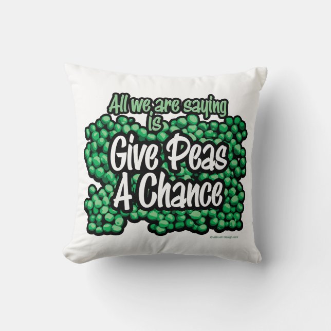 Ge Peas A Chance Kudde (Framsida)