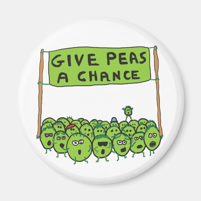Ge Peas A Chance Magnet (Framsidan)
