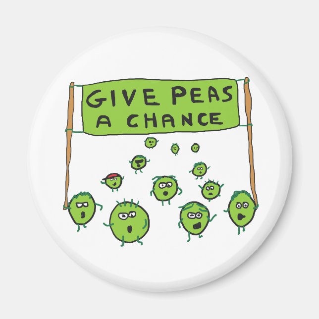 Ge Peas A Chance Magnet (Framsidan)