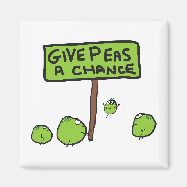 Ge Peas A Chance Magnet (Framsidan)