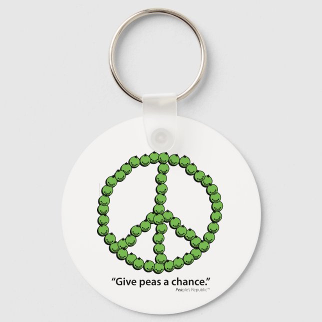 Ge Peas A Chance Nyckelring (Framsida)