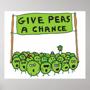 Ge Peas A Chance Poster
