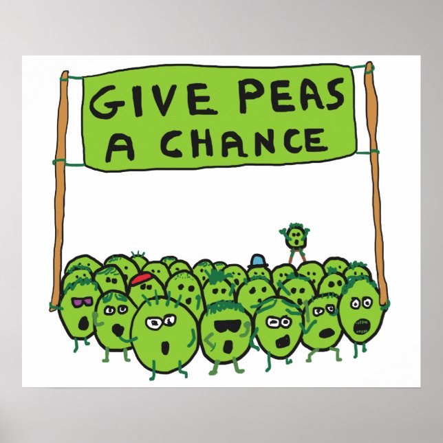Ge Peas A Chance Poster (Framsidan)
