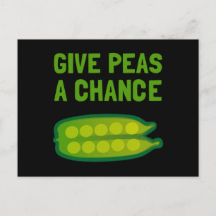 Ge Peas A Chance Vykort
