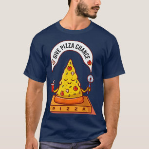 ge pizzakarta, en rolig lugn och sunt medalj t shirt