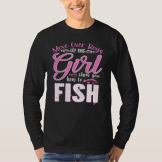 Ge pojkarna plats så att den här flickan kan visa t shirt