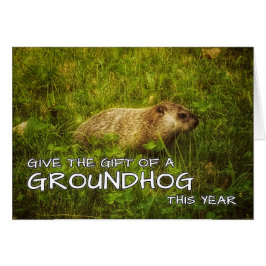 Ge presenten av ett Groundhog-kort i år Hälsningskort
