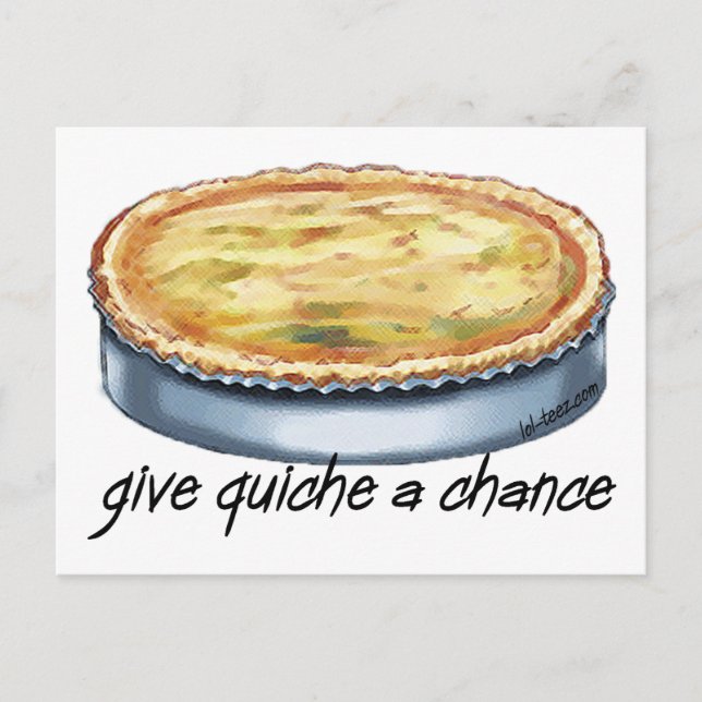 Ge Quiche a Chance Vykort (Framsida)