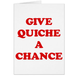 GE QUICHEN EN RISKERA HÄLSNINGSKORT