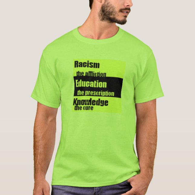 Ge rasism kängan! t shirt (Framsida)