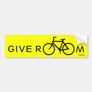 Ge rum till cyklar bildekal