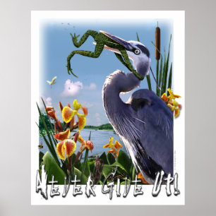 Ge sig aldrig upp! poster