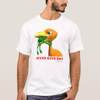 Ge sig aldrig upp! tee shirt