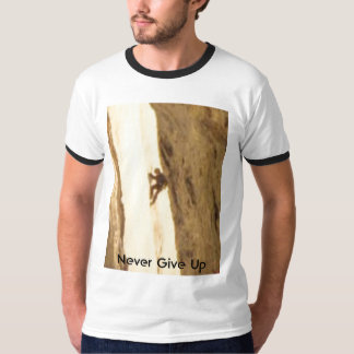 Ge sig aldrig upp tee shirt