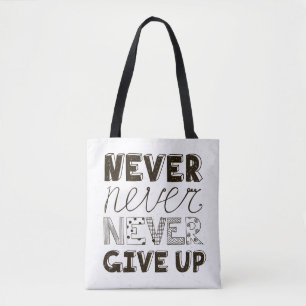 Ge sig aldrig upp tygkasse