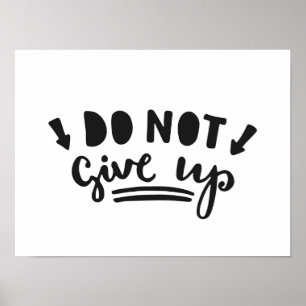 Ge sig inte upp poster