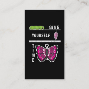 Ge sig Yourself den Time fjärilen det inspirera Visitkort
