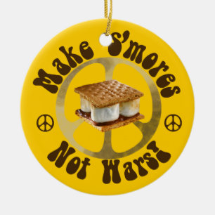 Ge S'mores fred en riskera Julgransprydnad Keramik