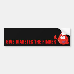 Ge sockersjuka fingret bildekal