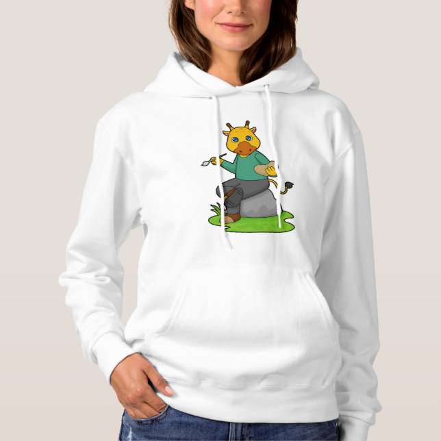 Ge som målarfärg med färgpensel t shirt (Framsida)
