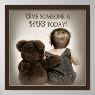 GE SOMEONE A HUG - POSTER
