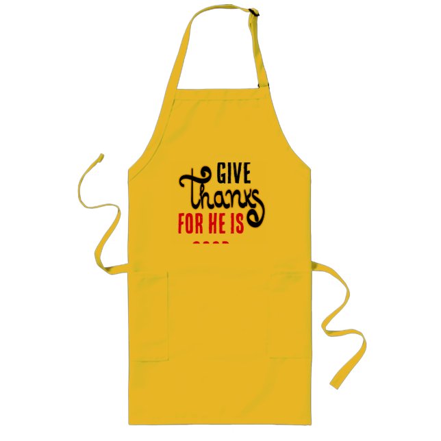 Ge Tack Apron Långt Förkläde (Framsidan)