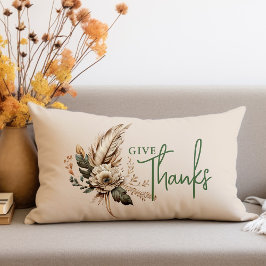 Ge-tack Boho Fall Blommigt-Thanksgiving Lumbarkudde